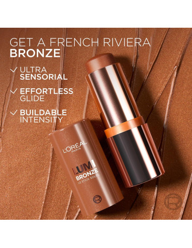Bronceador Stick L'Oreal Paris Lumi Bronze 100 Rosado 28g