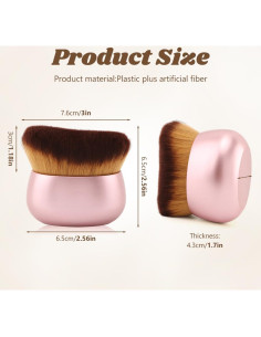 Brocha de Autobronceador Kazheon Extra Grande Rosa 75mm 2