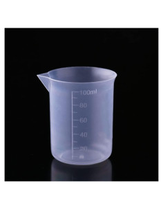 4 Tazas Plásticas Graduadas 100ml CRAZY ELF - Medición Cocina