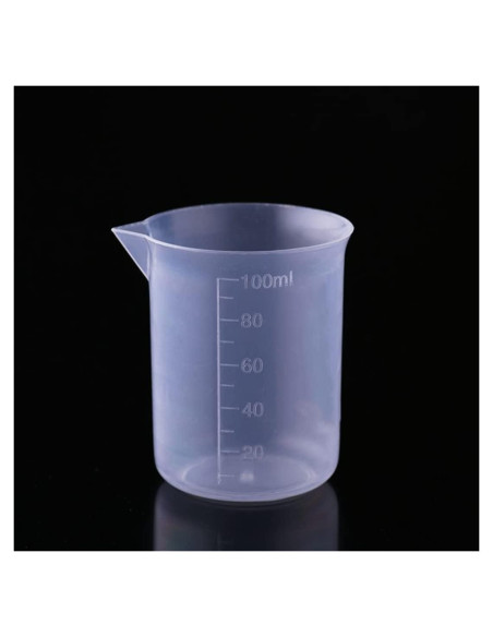 4 Tazas Plásticas Graduadas 100ml CRAZY ELF - Medición Cocina