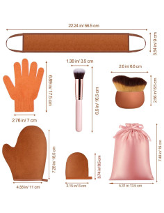 Set de Aplicador de Guantes de Autotanning 6 Piezas Acellegic 2