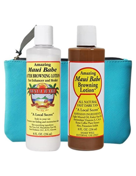 Set de Loción Bronceadora Maui Babe 236ml + Después del Sol 236ml