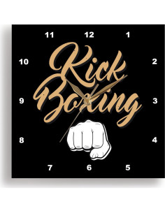 Reloj de Pared Silencioso 3dRose 25.4 cm Boxeo Decorativo 2