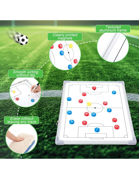 Pizarra Táctica de Fútbol Magnética Dunzoom 45.72x30.48cm