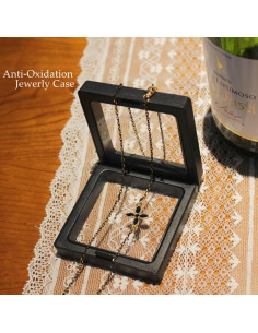 Cadena de Gafas Elegante para Mujeres - Flor Negra 2