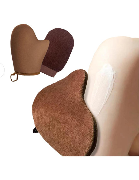 Guante de bronceado OURJIA de terciopelo suave 21.6x16.5cm