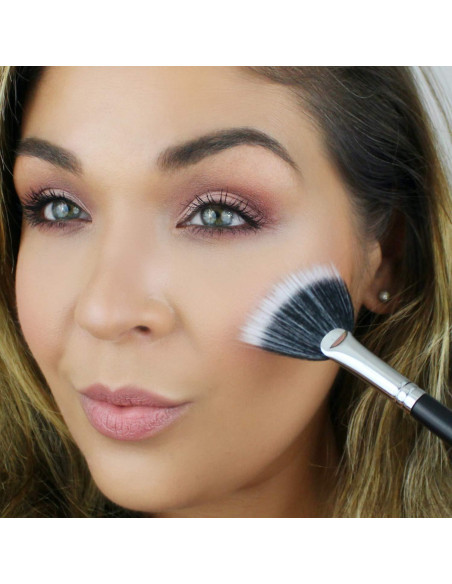 Brocha de Maquillaje Fan Highlighter Beauty Junkees 19.8cm