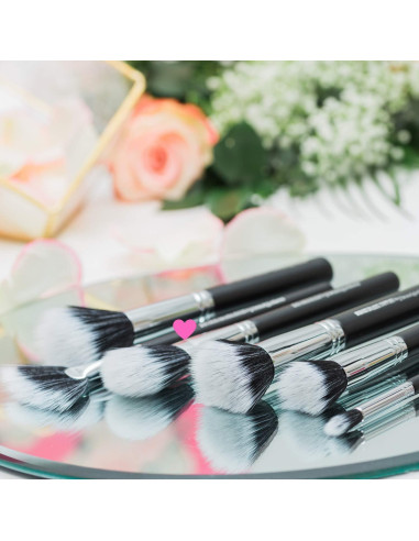 Brocha de Maquillaje Fan Highlighter Beauty Junkees 19.8cm