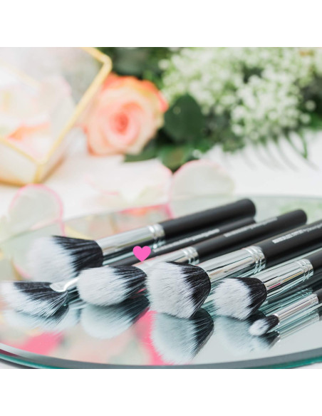 Brocha de Maquillaje Fan Highlighter Beauty Junkees 19.8cm