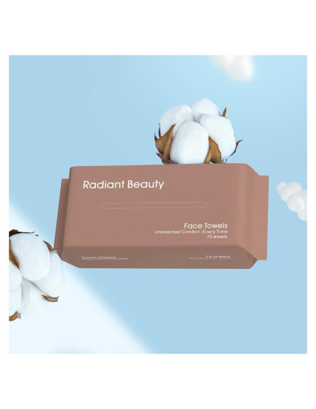Toallas Desechables Radiant Beauty para Cara y Cuerpo - 70 Hojas