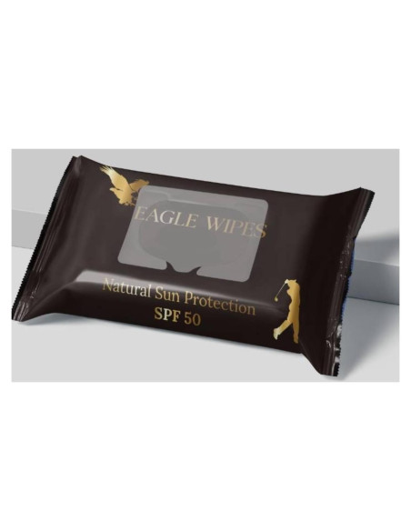 Toallitas Hidratantes SPF 50 Eagle Wipes Biodegradables 164g