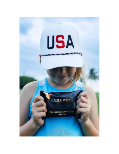 Toallitas Hidratantes SPF 50 Eagle Wipes Biodegradables 164g