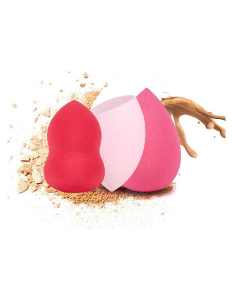 Juego de 3 Esponjas de Maquillaje QIBANHUA Sin Láttex