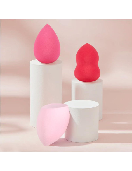 Juego de 3 Esponjas de Maquillaje QIBANHUA Sin Láttex