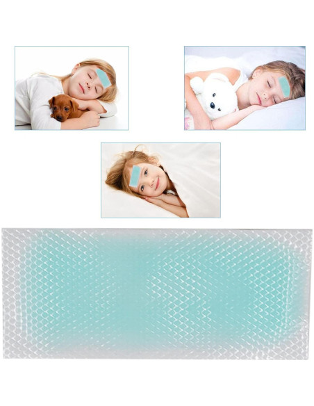 60 Pcs Parche de Gel Refrigerante Peixiong 5x12 cm Alivio Dolor