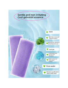 Parche de Gel Refrigerante FANBODTA 11.94x4.99cm 8 Horas Menta Uva 2