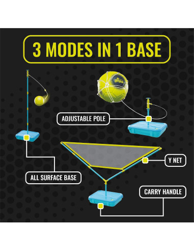 Juego de Tetherball Swingball 5 en 1 - Portátil para Niños y Adultos