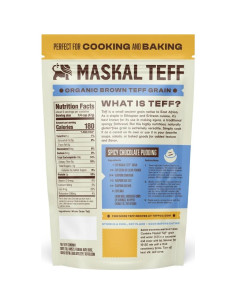 Grano de Teff Marrón Orgánico Maskal 396g - Sin Gluten 2