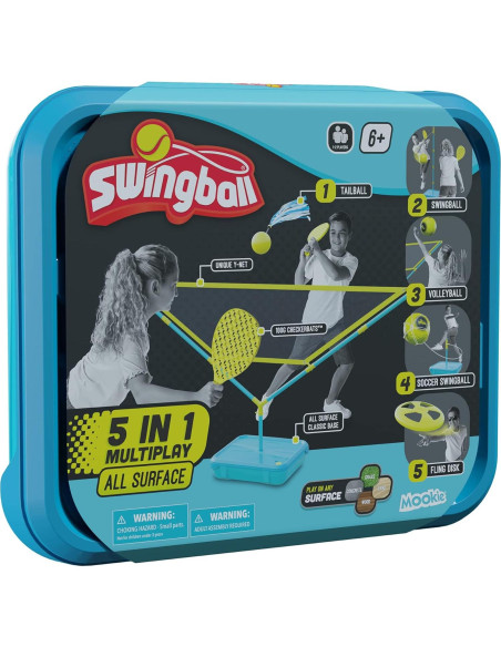 Juego de Tetherball Swingball 5 en 1 - Portátil para Niños y Adultos