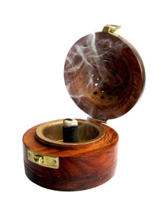 Soporte de Incienso Dhoop TrendBell Piramidal Madera 12.7cm 2