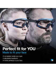 Gafas de Seguridad SolidWork Anti-Niebla Lente Transparente 2