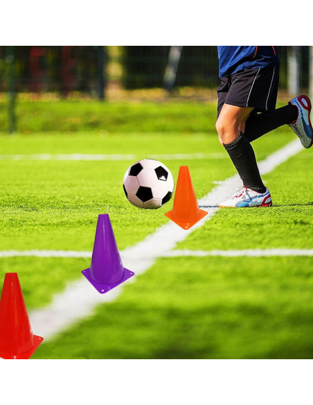 12 Conos Deportivos de Plástico Naranjas 18 cm LCPQMZGH