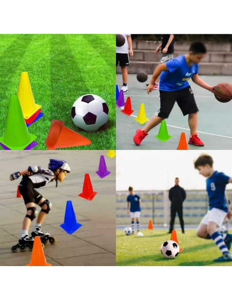 12 Conos Deportivos de Plástico Naranjas 18 cm LCPQMZGH