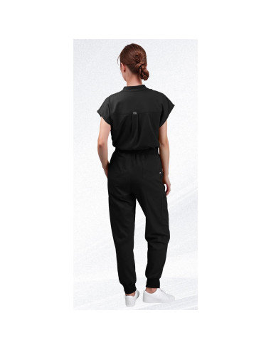 Conjunto de Scrubs para Mujeres Eadflie - Top Sin Mangas y Pantalones Jogger 8 Bolsillos
