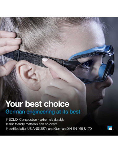 Gafas de Seguridad SolidWork Anti-Niebla Lente Transparente