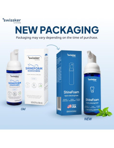 Espuma Blanqueadora de Dientes Swissklip ShineFoam 3x47.9g 2