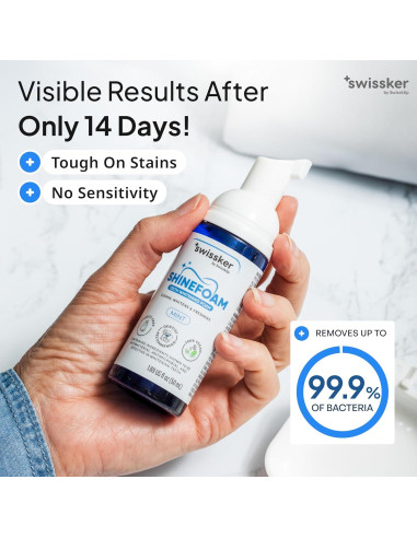 Espuma Blanqueadora de Dientes Swissklip ShineFoam 3x47.9g