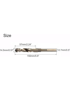 Broca de Cobalto 14.5mm NACX para Metal y Madera 2
