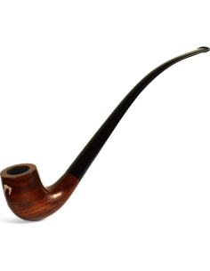 Pipa de fumar de madera de peral 26cm con filtro 9mm 2