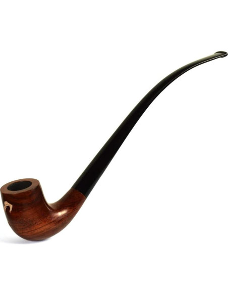 Pipa de fumar de madera de peral 26cm con filtro 9mm