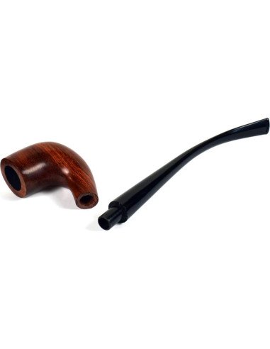 Pipa de fumar de madera de peral 26cm con filtro 9mm