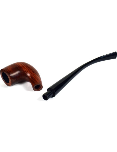 Pipa de fumar de madera de peral 26cm con filtro 9mm