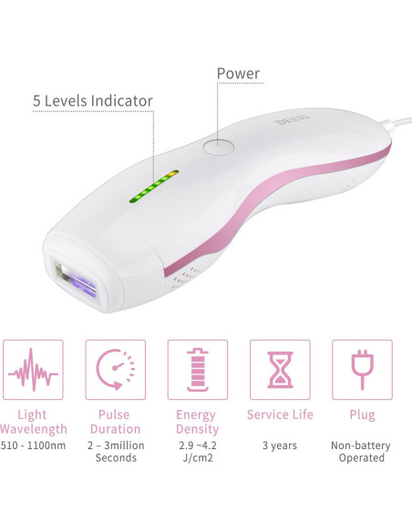 Eliminador de Vello IPL DEESS GP589 - Luz Pulsada Intensa
