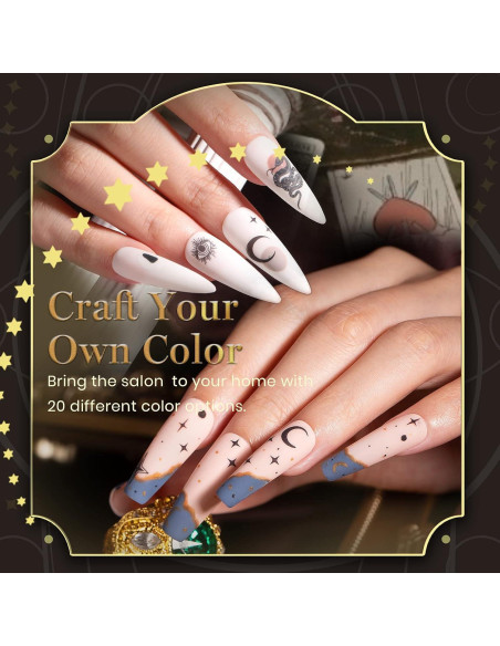 Kit de Esmalte en Gel Beetles Lucky Tarot 20 Colores 5ml