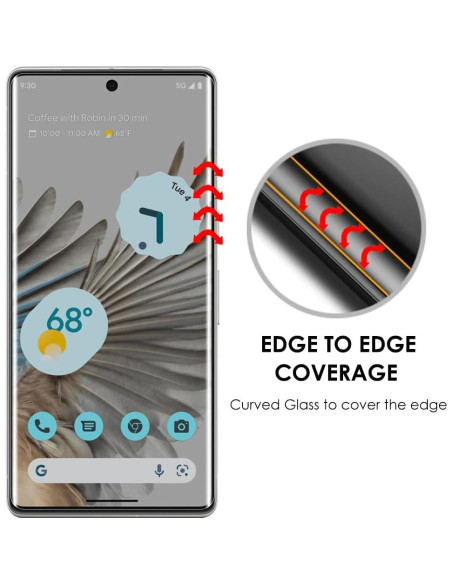 Paquete de 3 Protectores de Pantalla Vidrio Templado Akcoo Pixel 7 Pro Paquete de 3 Protectores de Pantalla Vidrio Templado Akcoo Pixel 7 Pro