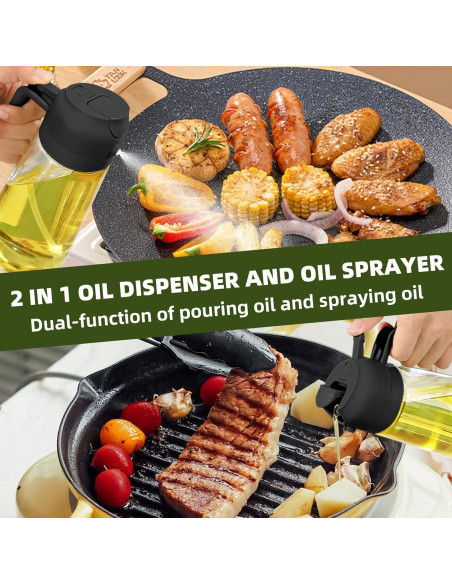 2 Piezas Dispensador de Aceite de Oliva PLAPITATE 470ml