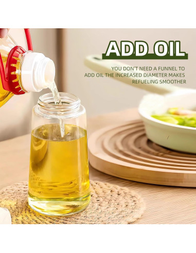 2 Piezas Dispensador de Aceite de Oliva PLAPITATE 470ml