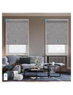 Persiana enrollable motorizada WEFFORT 100% oscurecimiento