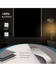 Persiana enrollable motorizada WEFFORT 100% oscurecimiento 2