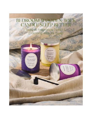 Vela Aromática M&SENSE Pino y Musgo 510g Cera de Soja