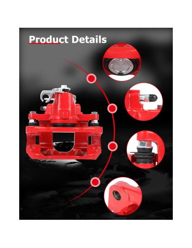 Caliper de Freno Trasero Derecho CCIYU 18B5080 para Chrysler/Dodge