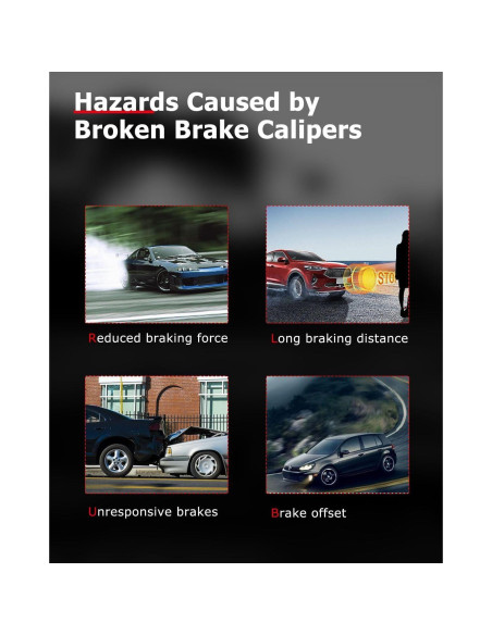 Caliper de Freno Trasero Derecho CCIYU 18B5080 para Chrysler/Dodge