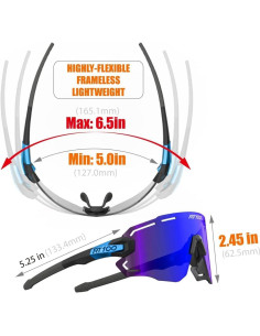 Gafas de sol RT100 para ciclismo unisex, diseño ergonómico 2