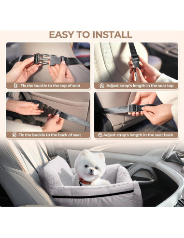 Asiento de Coche para Perros BurgeonNest Pequeño 11.34 kg