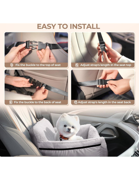 Asiento de Coche para Perros BurgeonNest Pequeño 11.34 kg