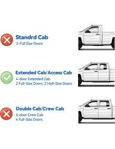 Visera de Ventana CMVT para Toyota Tacoma 1995-2004, 4PCS 2